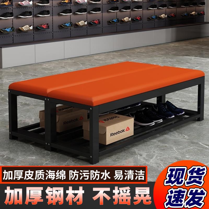 换鞋凳长条凳子健身房软包凳浴室更衣室沙发凳鞋服装店长凳休息椅