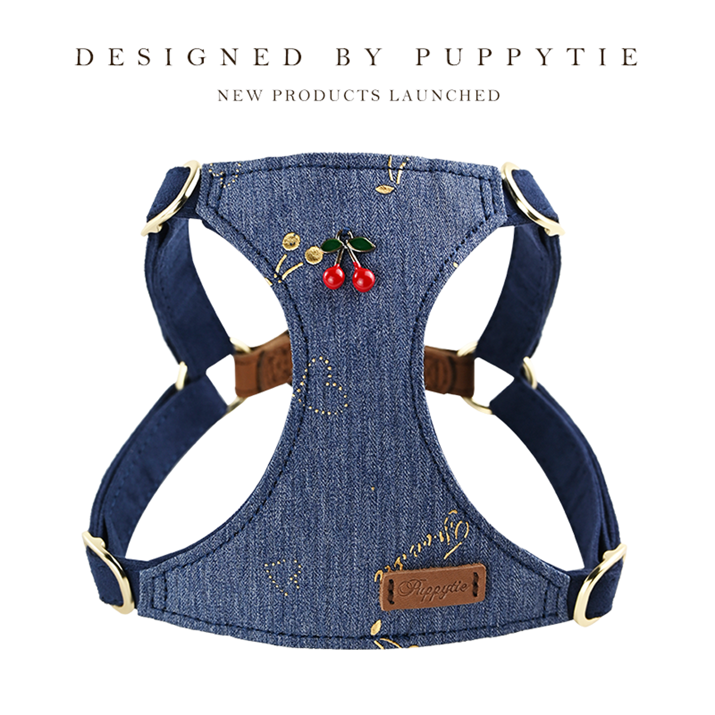 puppytie宠物牵引绳背心式胸背