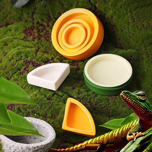 守宫盒子喂食盆易清洗陶瓷防逃逸