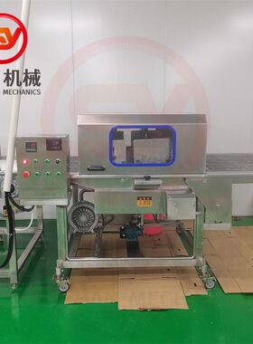 奶油卷挂浆机 巧克力涂层饼干 脆皮梦龙派裹巧克力冷却线