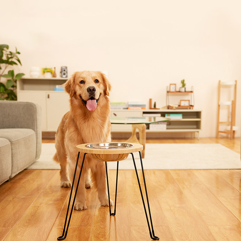 则宠中大型犬专用狗碗架慢食碗盆