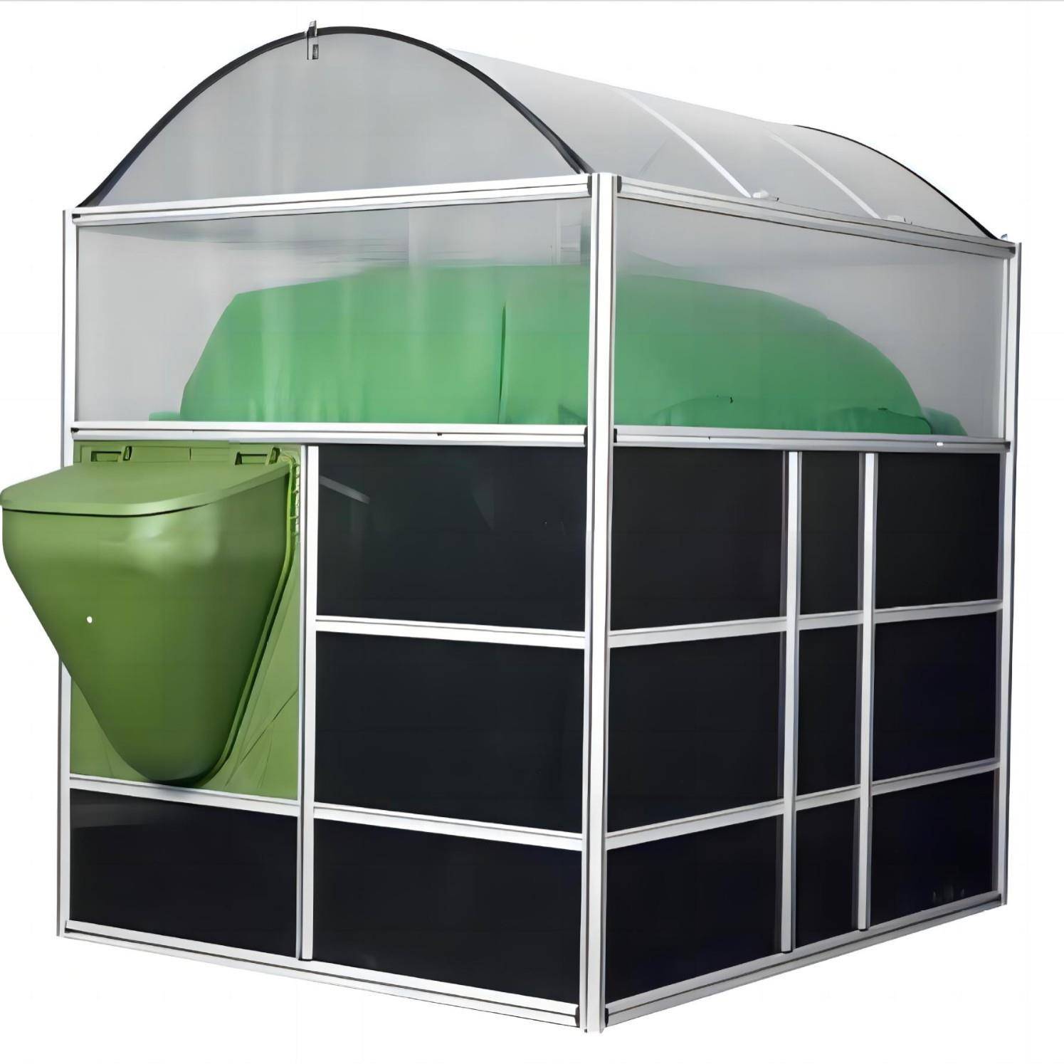 农用农村太阳能沼气池7,14,22-1000立方养殖场粪水处理设备沼气储