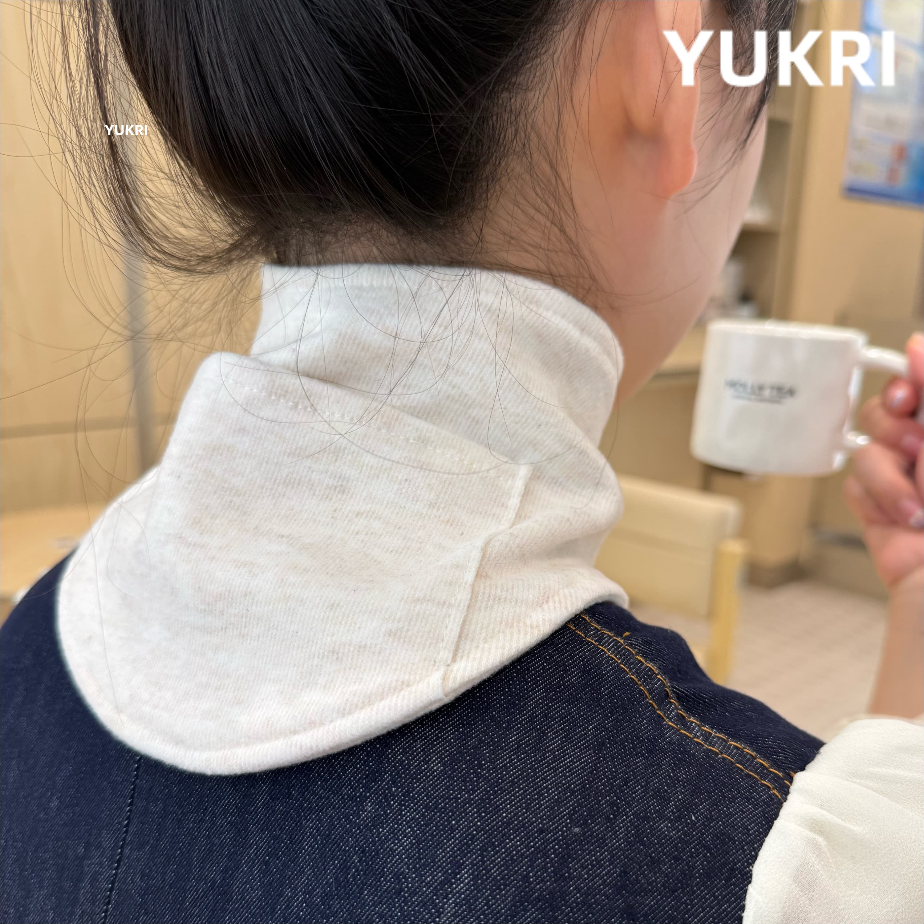 日本带口袋护颈椎秋冬护脖小围脖空调房防寒护颈带保暖脖子男女