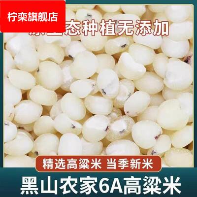 5斤包邮2025年农家自种新米东北特产孕妇粗粮去皮黑山6A白高粱米