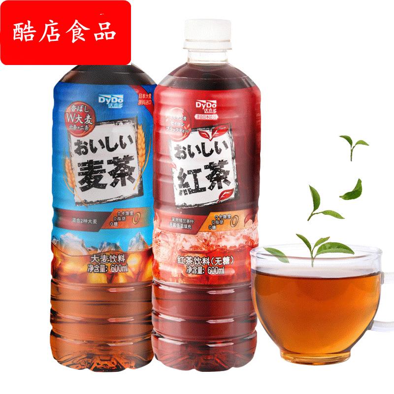 DyDo达亦多红茶大麦茶饮料600ml*15瓶无糖0卡健康即饮红茶整箱装图片