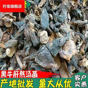火锅熬汤菌 黑杂菌干品 产地直销野生菌市场 黑牛肝