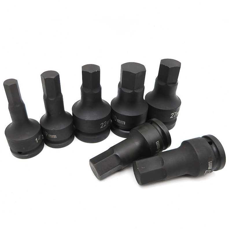 甄选3/4气动内六角套筒风炮六角套头风动内六边套筒扳手工具批头