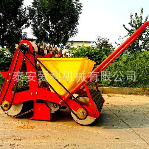 山东独蒜播种机大蒜多行种植机电动手推大蒜播种机栽蒜机