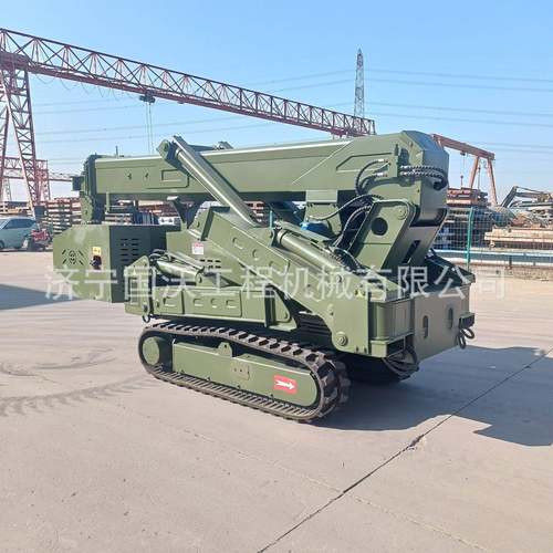 建筑电力5吨蜘蛛吊遥控趴腿式蜘蛛起重机图片自制履带吊车视频