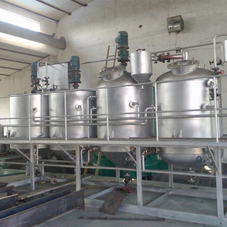 厂家定制1-10tpd半连续食用油花生油精炼设备成套花生油精炼设备