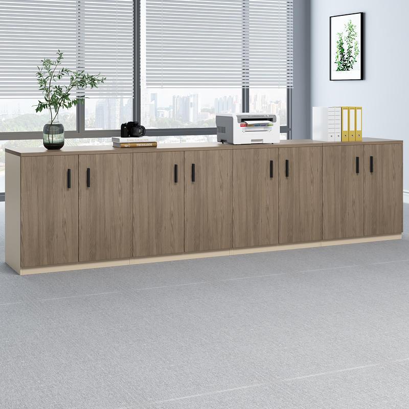 办公室文件柜木质矮柜地柜储物柜隔断柜带锁资料柜打印机收纳柜