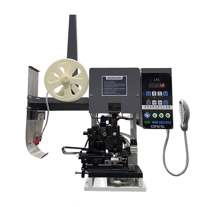 多芯线剥皮打端机多功能液压冷压头端子机压接机线束生产设备