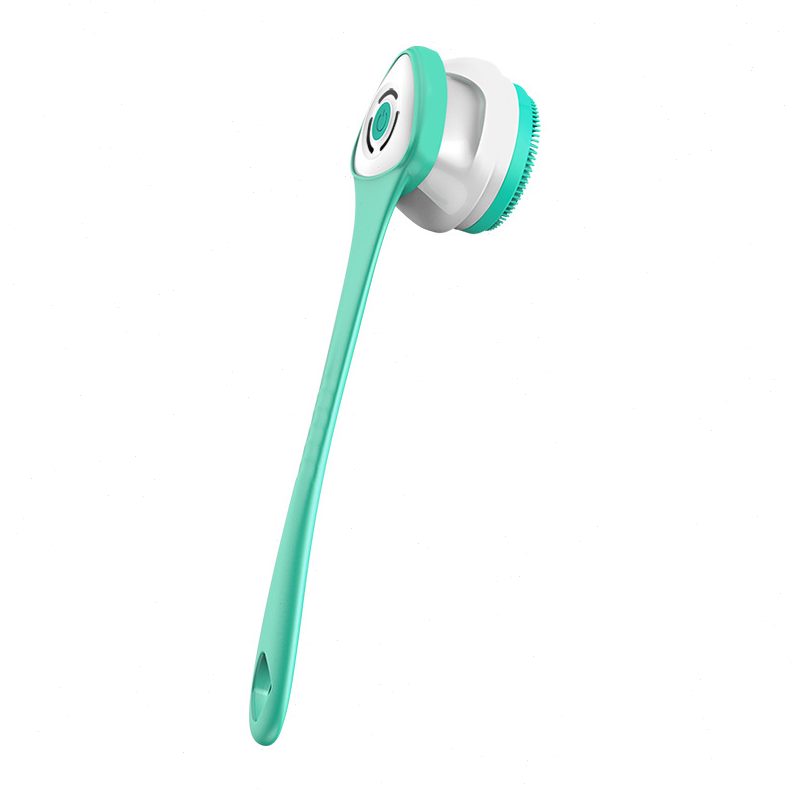 新款防水五合一多功能沐浴刷电动按摩洗澡刷 长柄搓背搓澡刷