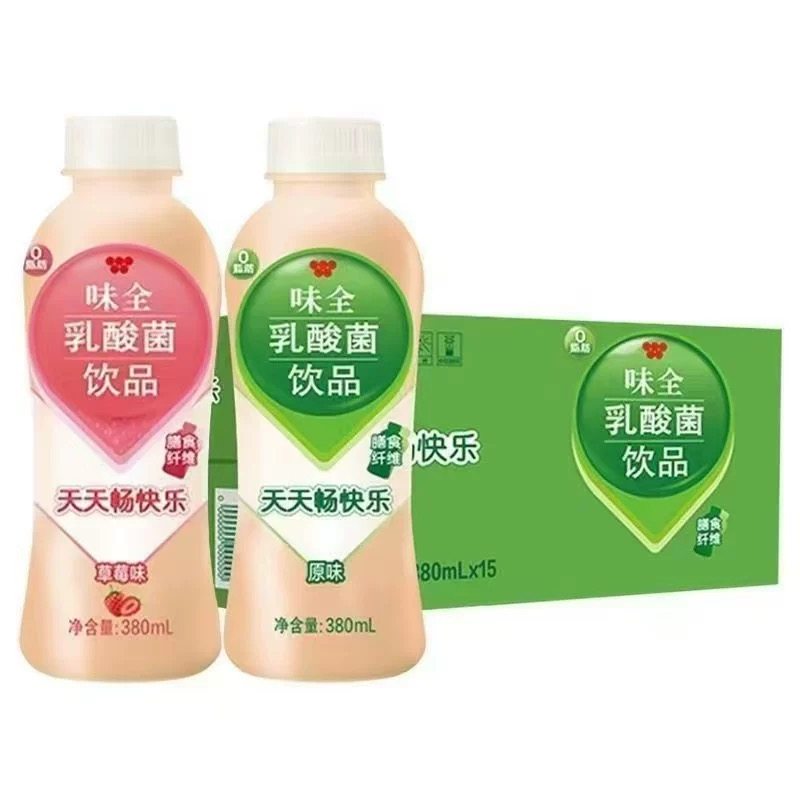 味全乳酸菌饮品原味草莓味380ml*15瓶整箱【临期清仓】