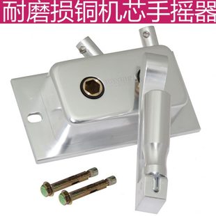 通用家用双杆式 阳台手摇升降晾衣架晒衣架顶装 凉衣架晾衣杆铜机芯