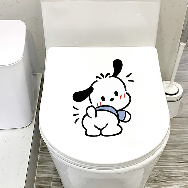 可爱小清晰帕恰狗马桶盖贴纸个性