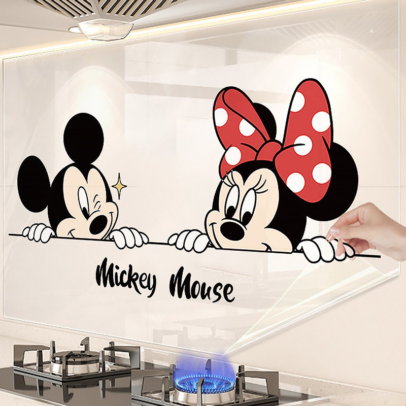 米奇厨房防油烟贴静电款灶台墙面墙纸防火耐高温油烟机保护贴画纸,家居饰品,软装墙贴,淘宝优惠券,粉丝福利购,淘宝优惠卷