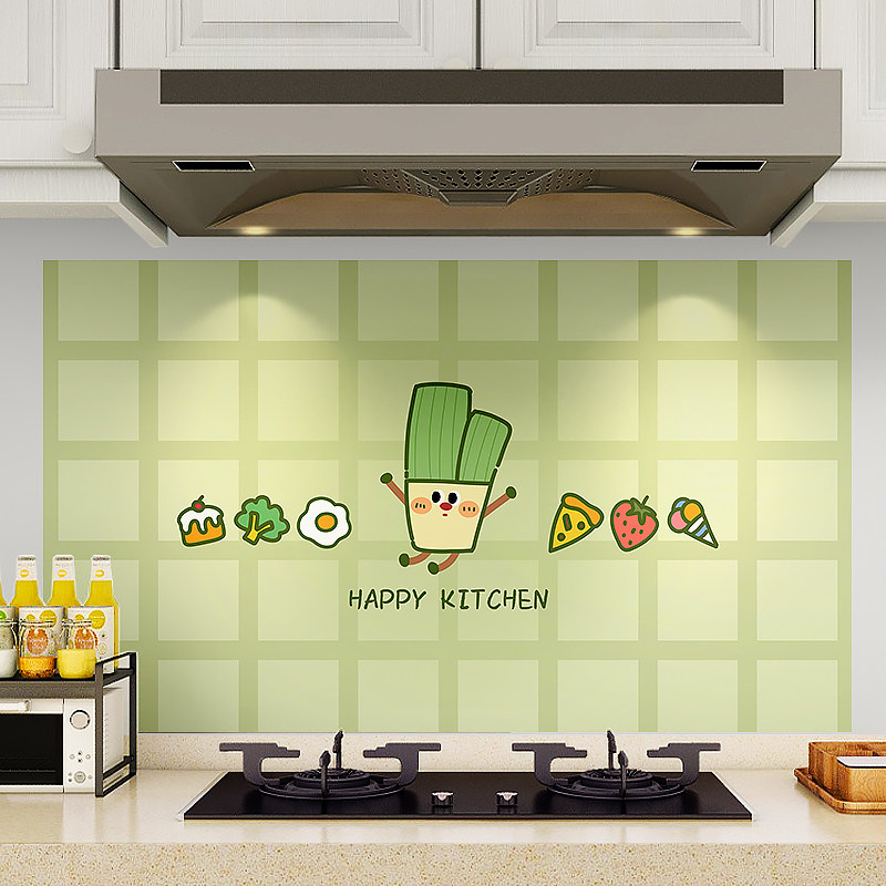 厨房防油贴纸防水耐高温防火瓷砖墙面遮丑油烟机灶台卡通专用贴画,家居饰品,软装墙贴,淘宝优惠券,粉丝福利购,淘宝优惠卷
