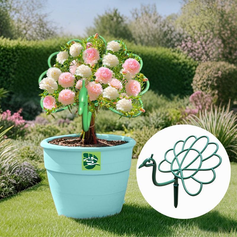 孔雀太阳花架室内花架太阳花造型单层花架固定支撑架花卉支撑花器