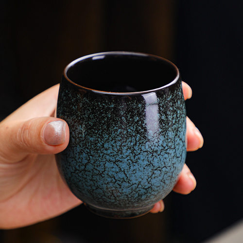 窑变五行杯套装陶瓷茶杯大号主人