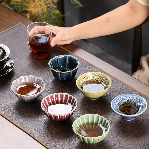 窑变茶杯陶瓷功夫茶盏主人杯建盏