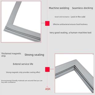 适用新南方发酵箱门封条FX-28醒发箱密封条平面压边上螺丝门胶条