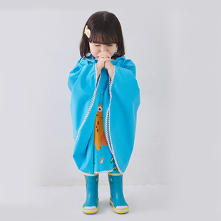 雨衣儿童宝s宝幼儿园恐龙小学生1 卡通可爱斗篷式 3岁5岁防水雨披