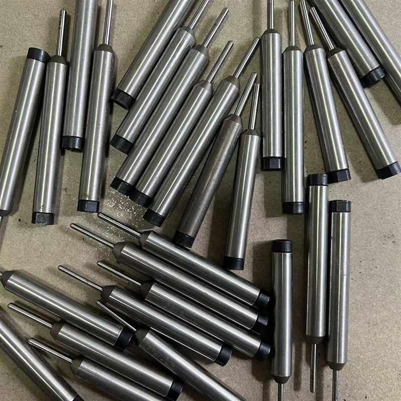 铆钉机模具 半空心o铆钉模具翻边卷边模具冲头模具浮心针铆钉配件