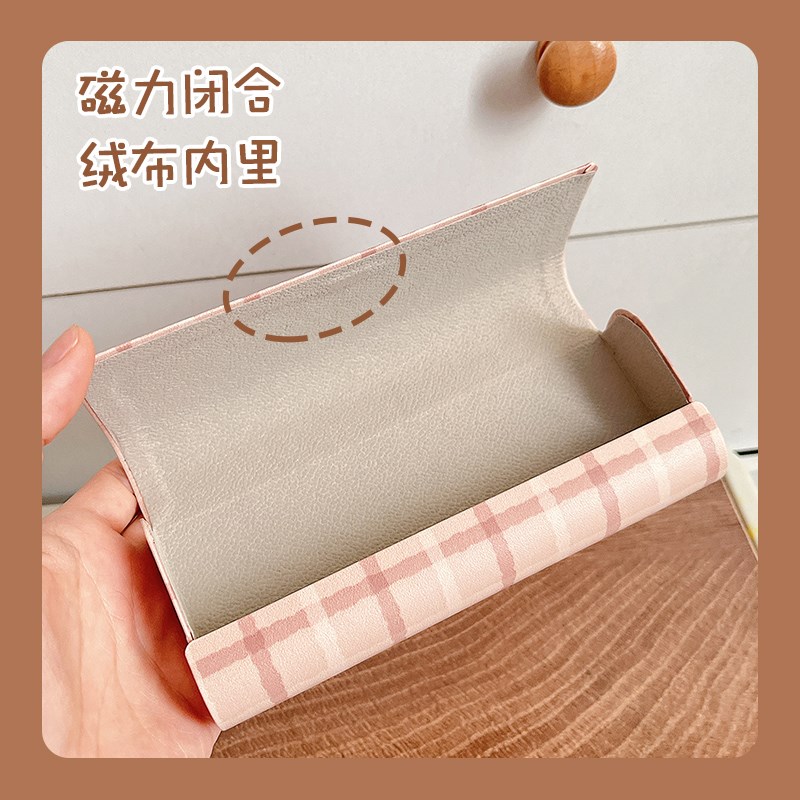水豚卡皮巴拉可爱眼镜盒便携女抗压防摔磁吸眼睛盒子学生收纳新款