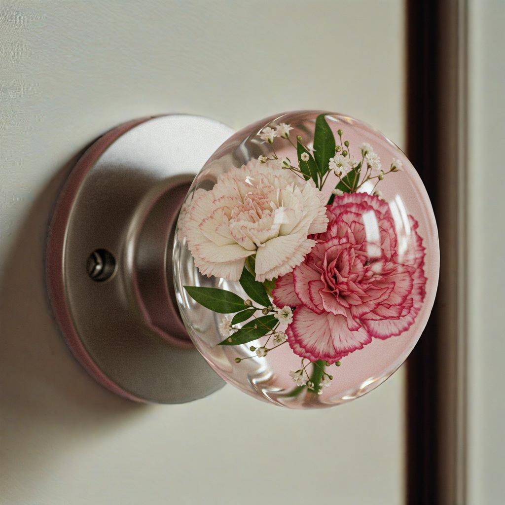 Unique decorative door handle独特装饰门把手树脂内埋工艺品