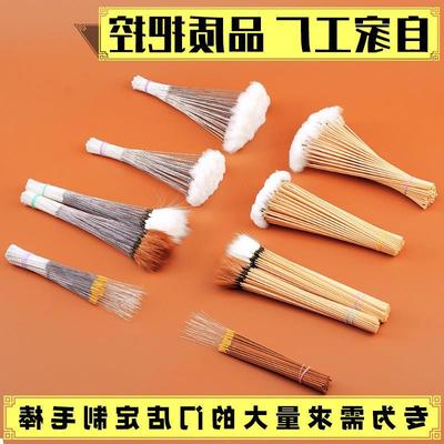 工厂  银针鹅毛棒竹柄鸡毛鹤专业采耳工具掏耳朵一次性毛毛马