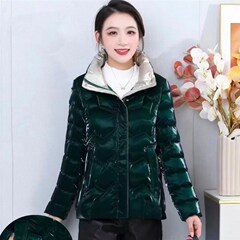 小个子棉衣女短款k韩版宽松羽绒棉服炫彩免洗妈妈加厚冬季保暖棉