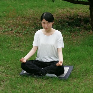 户外多功能打坐垫纯色蒲团冥想拜垫禅修垫轻防T水手提包方便携带