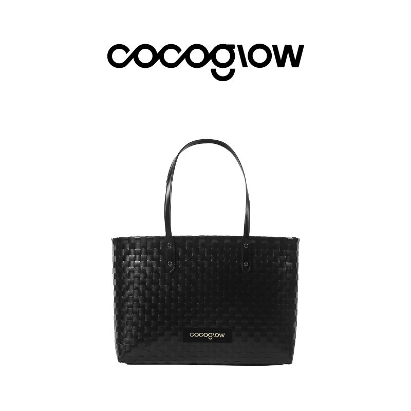 cocoglow摩登系列托特包泰国小众原创手工编织包单肩女包包手提包图片