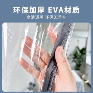 保温门帘o防风卧室家用免打孔隔冷气油烟门帘透明厨 看了又看夏季
