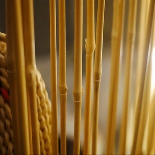 定制加高 移动L座屏玄关茶餐厅隔断背 天然竹子落地屏风 现代日式