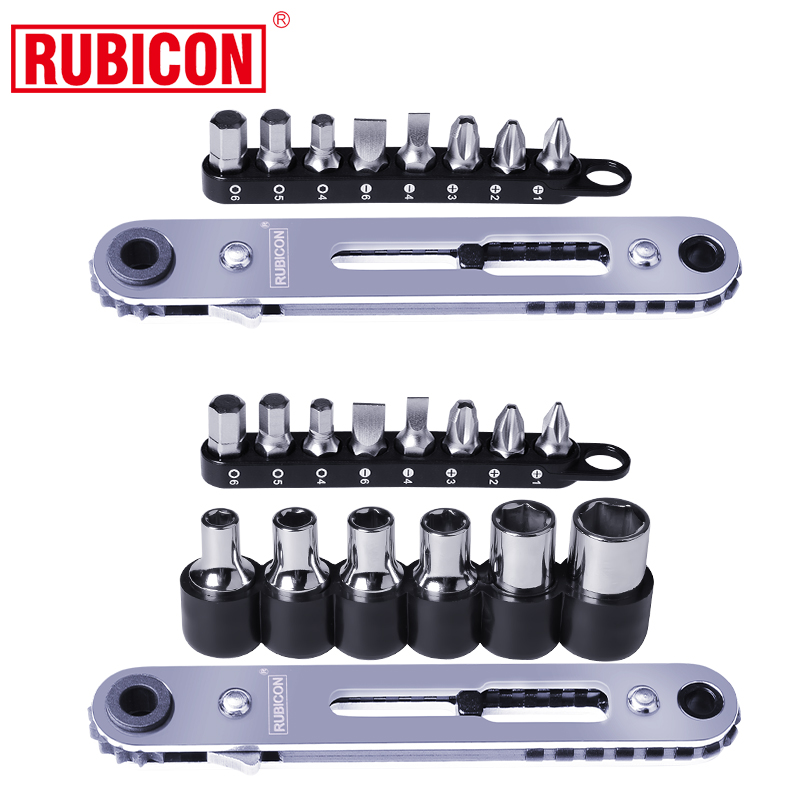 罗宾汉棘轮批嘴套装十字一字六角批头套筒套装CMS2材质16mm薄款柄