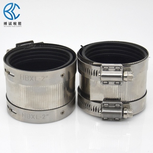 不锈钢管束排水管卡箍铸铁管下水管加宽收紧抱箍喉箍卡扣PVC接头