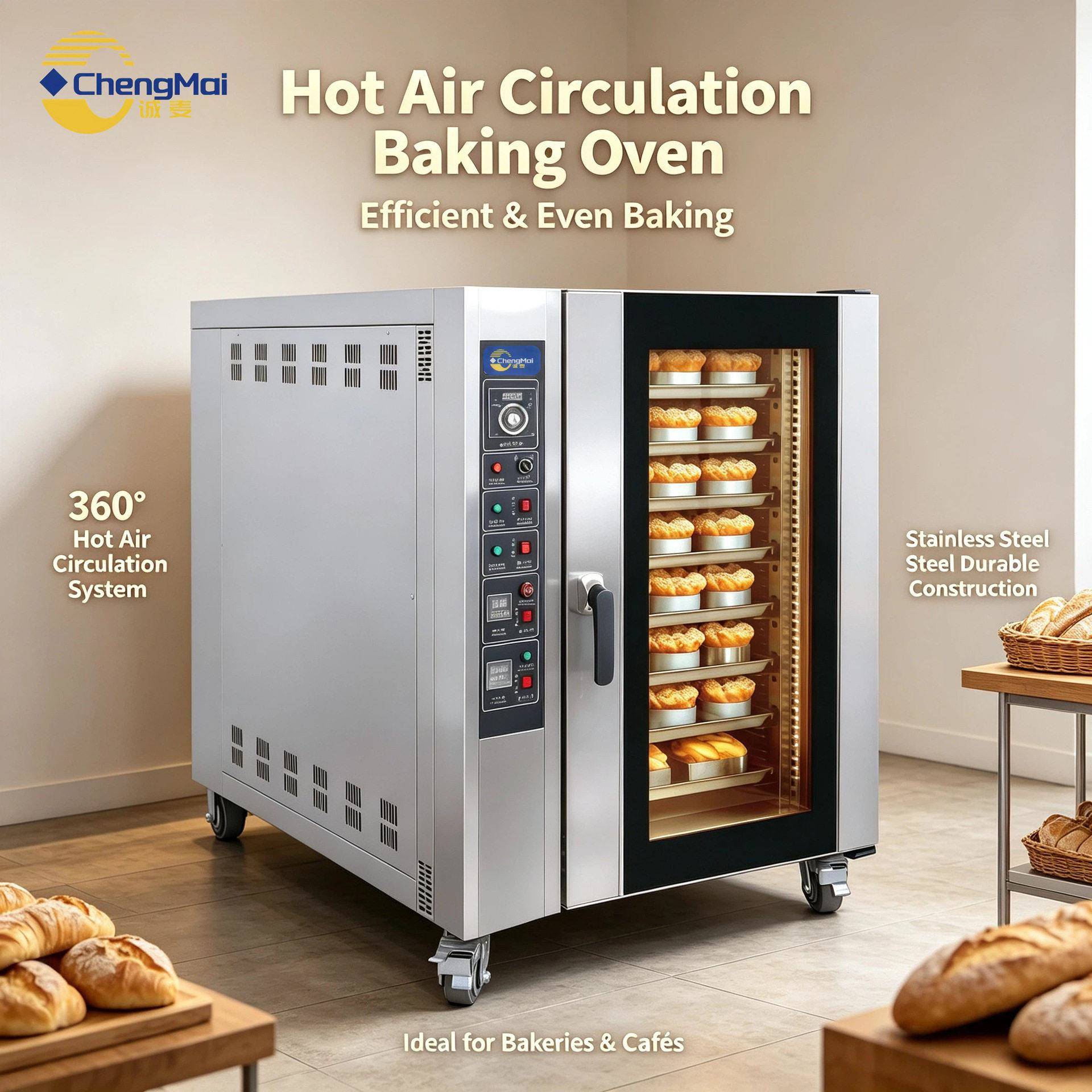 Commeial Convection Bread Oven, 5/8/10 Tray Options电烤炉