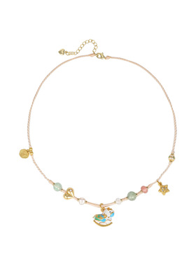 鱼头星星项链配饰女生轻奢马上成功锁骨链编织木马吊坠礼物正品潮