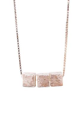 鱼头星星几何方块锁骨链饰品礼物999足银方糖项链女小众感送女友