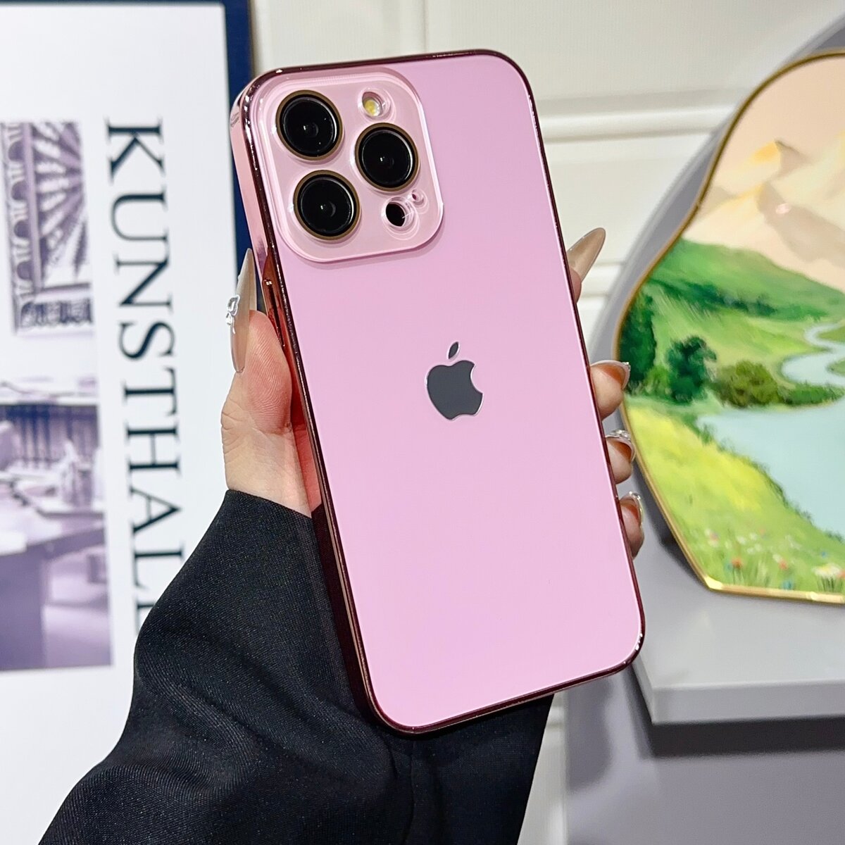 电镀带镜头膜适用苹果iPhone14四角防摔iPhone16ProMax手机壳软壳15pius/14全包保护套