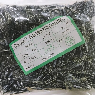 chenxing供应铝电解电容16v47 NP/无极 47uf16v