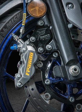 小牛电动车U+B改装车力屋前轮鲍鱼卡钳 FR6对四活塞N1S碟刹泵