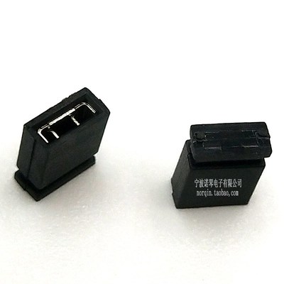 厂家直销pitch 2.54mm配合排针用开口闭口型短路块 跳线帽 短路帽
