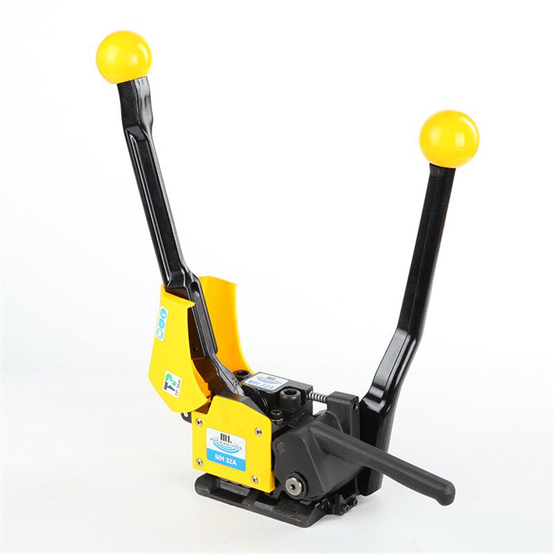 盟安牌 台湾原装13-19MM铁皮打包带捆扎机 MH32A钢带免扣打包机