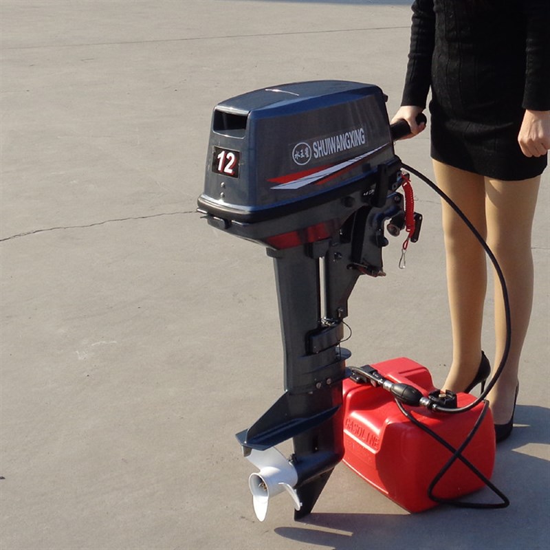 四冲程/两冲程船外机小型汽油船用挂桨机水冷立式船尾机发动机