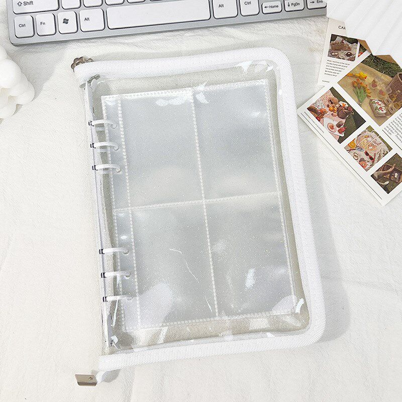 活页3寸A5相册本透明纪念册插页式专辑三寸照片收纳镭射炫彩卡册