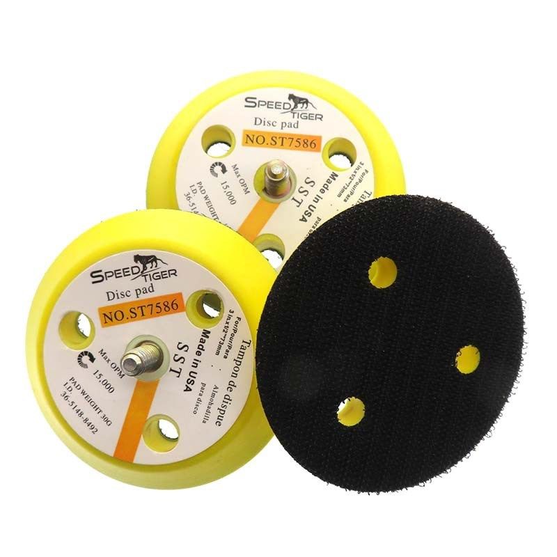 跨境电动打磨盘 3寸3孔14-20T螺牙粘扣托盘 黄色抛光轮PU粘盘现货,标准件/零部件/工业耗材,抛光轮,淘宝优惠券,粉丝福利购,淘宝优惠卷