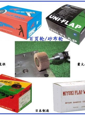 进口柳濑ICHIGUCHI MIYUKI磨具带柄百页轮砂纸砂布打磨抛光轮